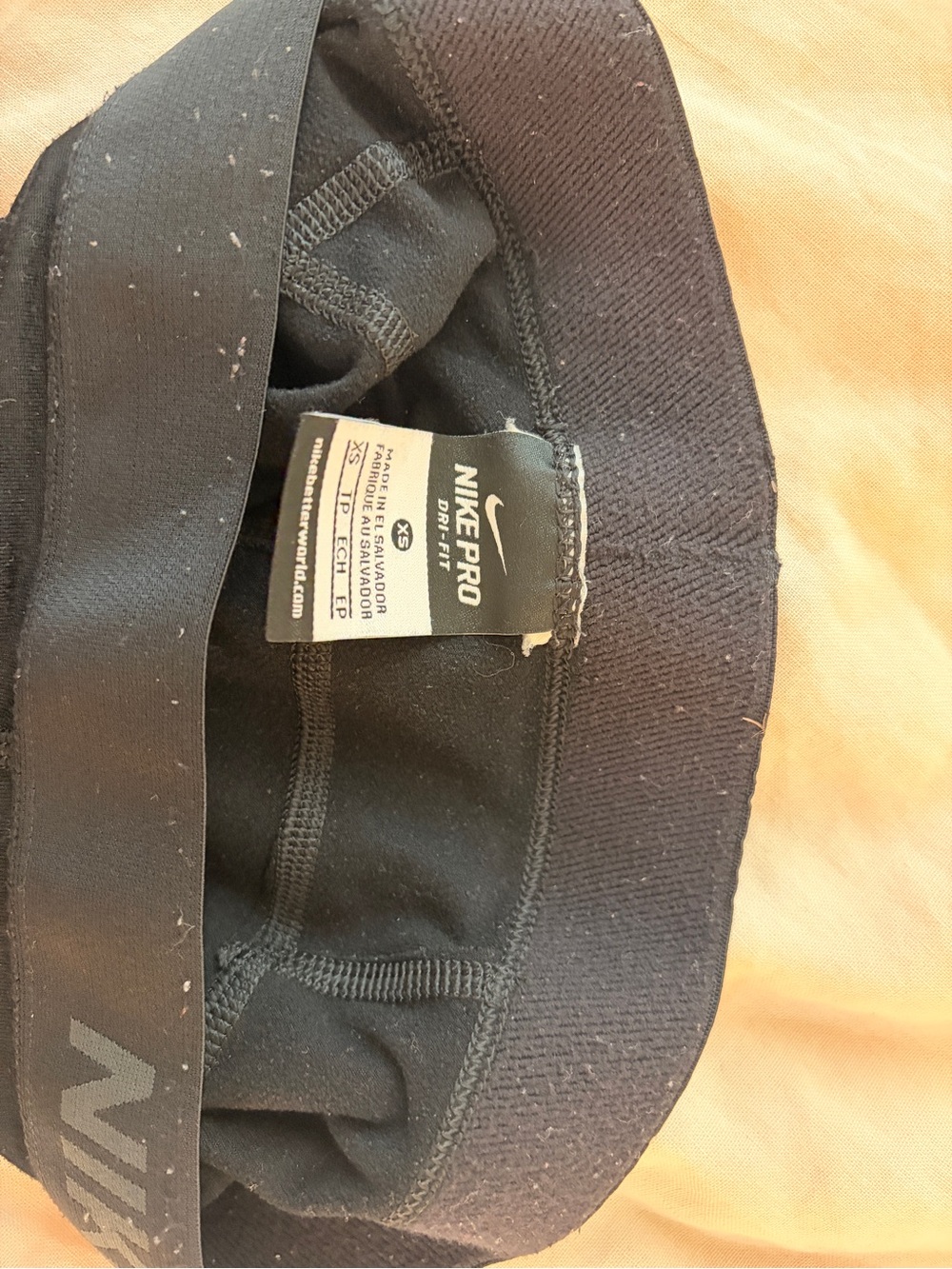 Nike Pro Black Leggings - Picture 2 of 2